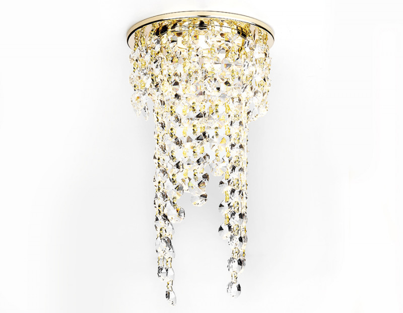 Встраиваемый светильник Ambrella Light K2071 G/CL Встраиваемый светильник Ambrella Light K2071 G/CL