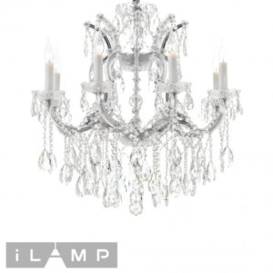 Подвесная люстра iLamp 6071-8 CR+CL Подвесная люстра iLamp 6071-8 CR+CL