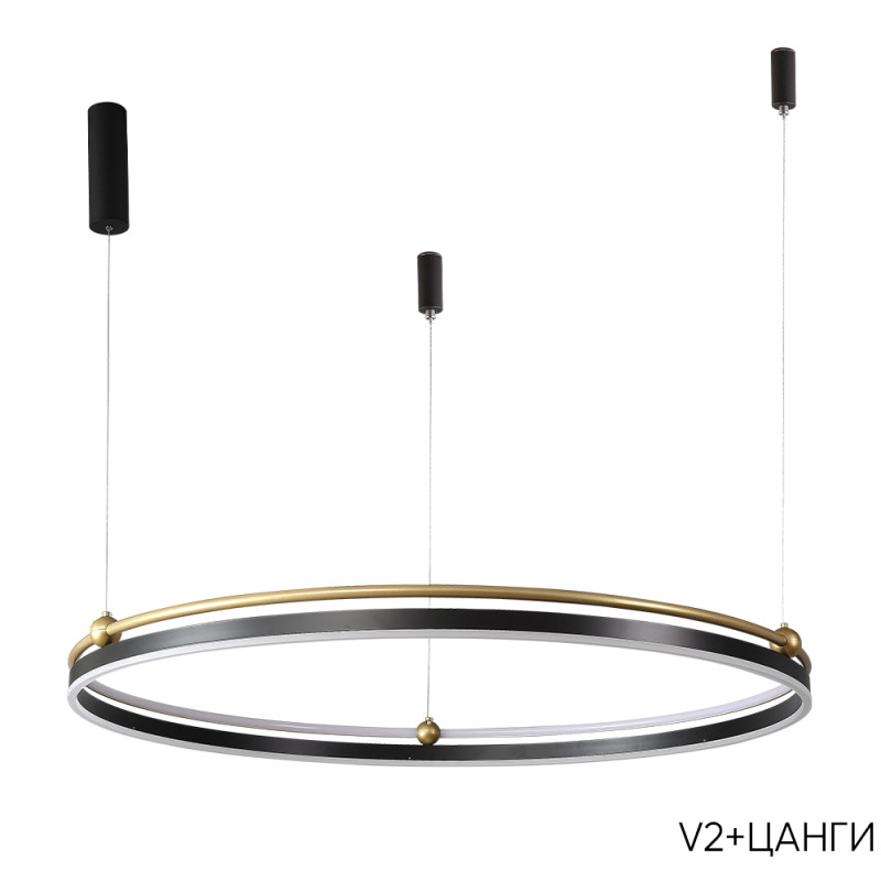 Подвесной светильник Crystal Lux FERNANDO SP88W LED BLACK/GOLD Подвесной светильник Crystal Lux FERNANDO SP88W LED BLACK/GOLD — изображение 3