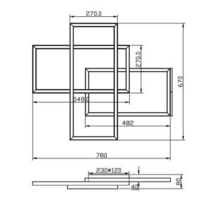 Накладной светильник Maytoni MOD016CL-L80BK Накладной светильник Maytoni MOD016CL-L80BK