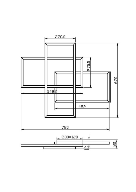 Накладной светильник Maytoni MOD016CL-L80BK Накладной светильник Maytoni MOD016CL-L80BK