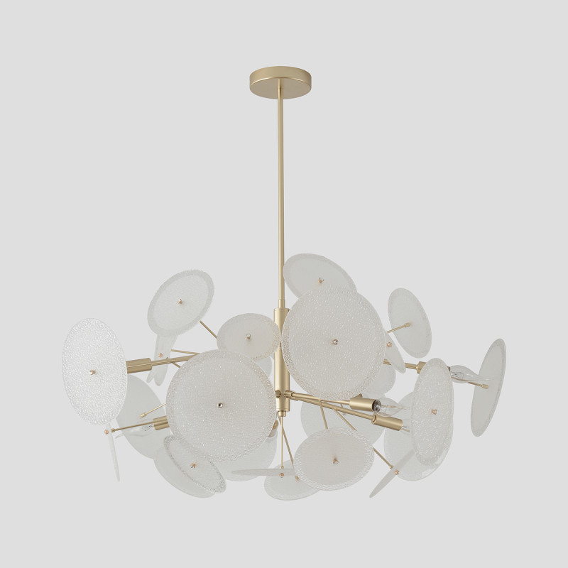 Люстра на штанге Crystal Lux DANDELION SP10 GOLD Люстра на штанге Crystal Lux DANDELION SP10 GOLD